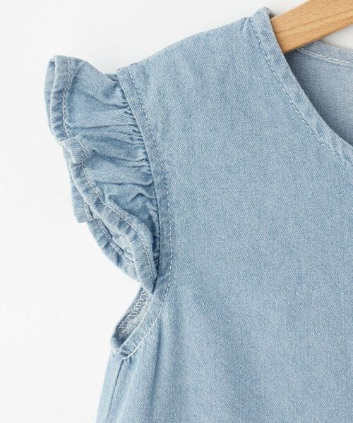 SHOO・LA・RUE / シューラルー ロング・マキシ丈ワンピース | 【100-150cm/ひんやり】ハートボタンデニムワンピース | 詳細5