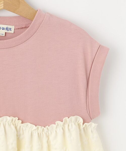 SHOO・LA・RUE / シューラルー ミニ丈・ひざ丈ワンピース | 【100-120cm】フラワージャガードドッキングワンピース | 詳細4