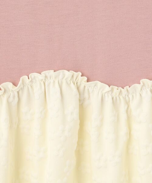 SHOO・LA・RUE / シューラルー ミニ丈・ひざ丈ワンピース | 【100-120cm】フラワージャガードドッキングワンピース | 詳細6