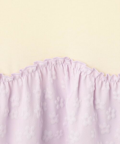 SHOO・LA・RUE / シューラルー ミニ丈・ひざ丈ワンピース | 【100-120cm】フラワージャガードドッキングワンピース | 詳細7