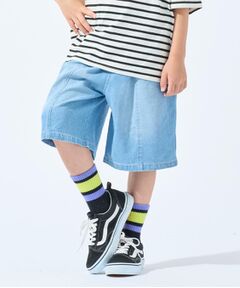 SHOO・LA・RUE / シューラルー ショート・ハーフ・半端丈パンツ | 【100-150cm/ひんやり】ゆったりシルエットの デニムハーフパンツ