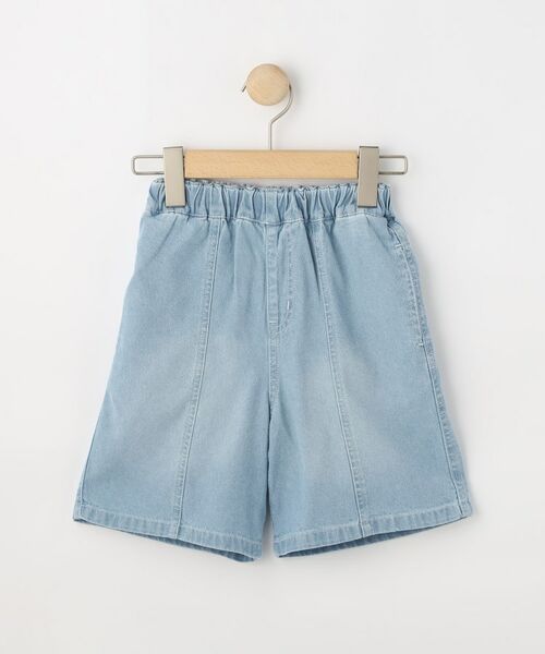 SHOO・LA・RUE / シューラルー ショート・ハーフ・半端丈パンツ | 【100-150cm/ひんやり】ゆったりシルエットの デニムハーフパンツ | 詳細1