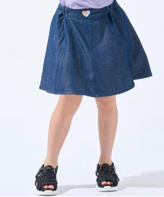 SHOO・LA・RUE / シューラルー デニムスカート | 【100-150cm/ひんやり】インパン付きフレアスカート
