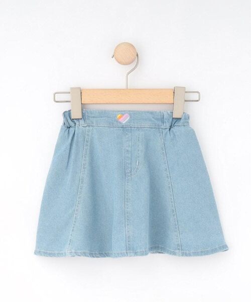SHOO・LA・RUE / シューラルー デニムスカート | 【100-150cm/ひんやり】インパン付きフレアスカート | 詳細1