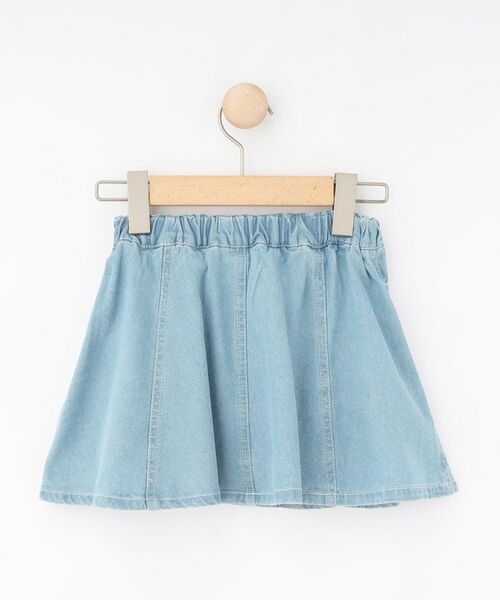SHOO・LA・RUE / シューラルー デニムスカート | 【100-150cm/ひんやり】インパン付きフレアスカート | 詳細3