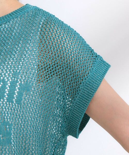 SHOO・LA・RUE / シューラルー その他トップス | 【2点セット/S-LL】ラメメッシュロゴニットセット | 詳細18