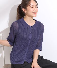 SHOO・LA・RUE / シューラルー ニット・セーター | 【洗える/S-LL】大人のシアー感 キラキラ リブニット