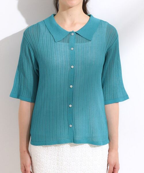 SHOO・LA・RUE / シューラルー ニット・セーター | 【洗える/S-LL】大人のシアー感 キラキラ リブニット | 詳細13