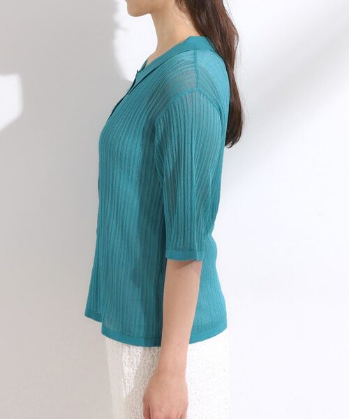 SHOO・LA・RUE / シューラルー ニット・セーター | 【洗える/S-LL】大人のシアー感 キラキラ リブニット | 詳細14