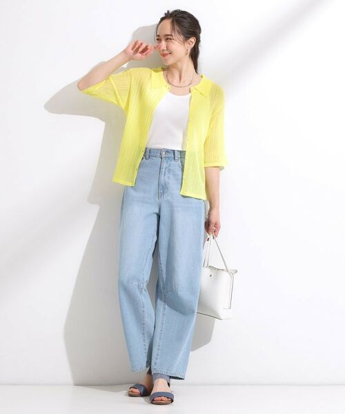 SHOO・LA・RUE / シューラルー ニット・セーター | 【洗える/S-LL】大人のシアー感 キラキラ リブニット | 詳細3