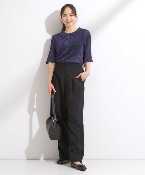 SHOO・LA・RUE / シューラルー ニット・セーター | 【洗える/S-LL】大人のシアー感 キラキラ リブニット | 詳細7