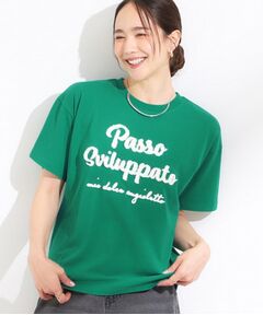 SHOO・LA・RUE / シューラルー Tシャツ | 【ひんやり/S-LL】サガラ刺繍ロゴTシャツ