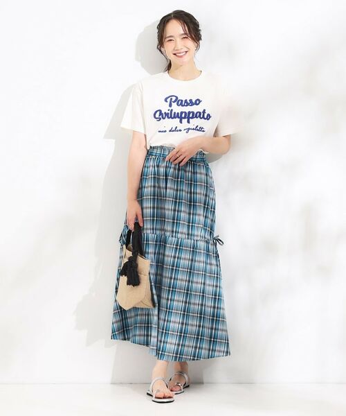 SHOO・LA・RUE / シューラルー Tシャツ | 【ひんやり/S-LL】サガラ刺繍ロゴTシャツ | 詳細11