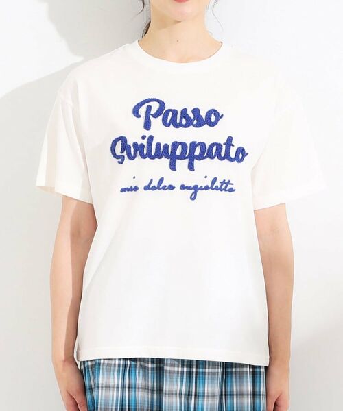 SHOO・LA・RUE / シューラルー Tシャツ | 【ひんやり/S-LL】サガラ刺繍ロゴTシャツ | 詳細13