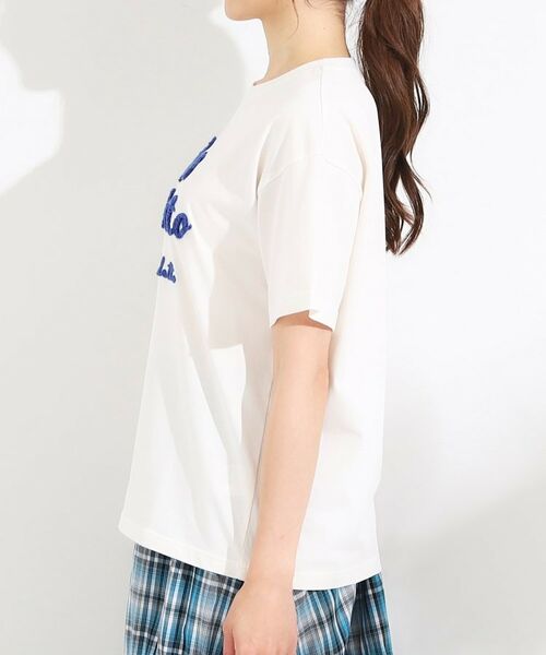 SHOO・LA・RUE / シューラルー Tシャツ | 【ひんやり/S-LL】サガラ刺繍ロゴTシャツ | 詳細14