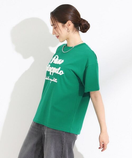 SHOO・LA・RUE / シューラルー Tシャツ | 【ひんやり/S-LL】サガラ刺繍ロゴTシャツ | 詳細6