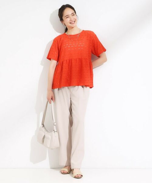 SHOO・LA・RUE / シューラルー カットソー | 【S-LL】インせず決まる レースペプラムトップス | 詳細11