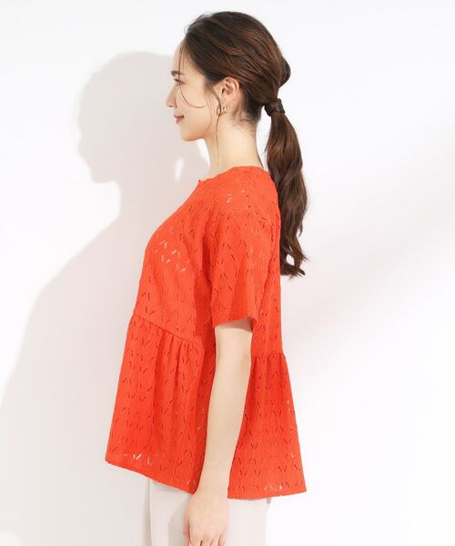 SHOO・LA・RUE / シューラルー カットソー | 【S-LL】インせず決まる レースペプラムトップス | 詳細14