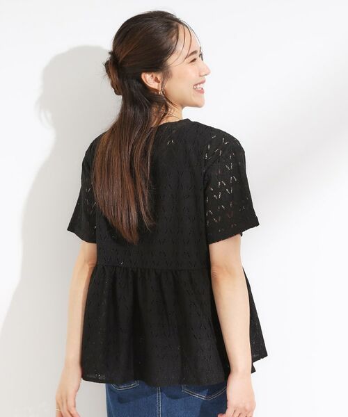 SHOO・LA・RUE / シューラルー カットソー | 【S-LL】インせず決まる レースペプラムトップス | 詳細2