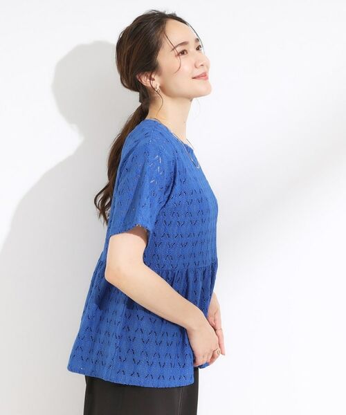 SHOO・LA・RUE / シューラルー カットソー | 【S-LL】インせず決まる レースペプラムトップス | 詳細6