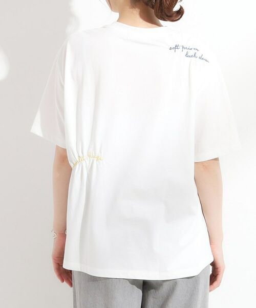 SHOO・LA・RUE / シューラルー Tシャツ | 【ひんやり】大人のカジュアルスタイルに レタリング刺繍Tシャツ | 詳細11