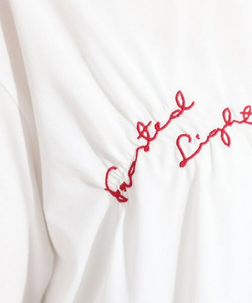SHOO・LA・RUE / シューラルー Tシャツ | 【ひんやり】大人のカジュアルスタイルに レタリング刺繍Tシャツ | 詳細16