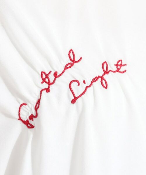 SHOO・LA・RUE / シューラルー Tシャツ | 【ひんやり】大人のカジュアルスタイルに レタリング刺繍Tシャツ | 詳細4