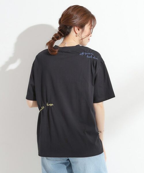 SHOO・LA・RUE / シューラルー Tシャツ | 【ひんやり】大人のカジュアルスタイルに レタリング刺繍Tシャツ | 詳細6