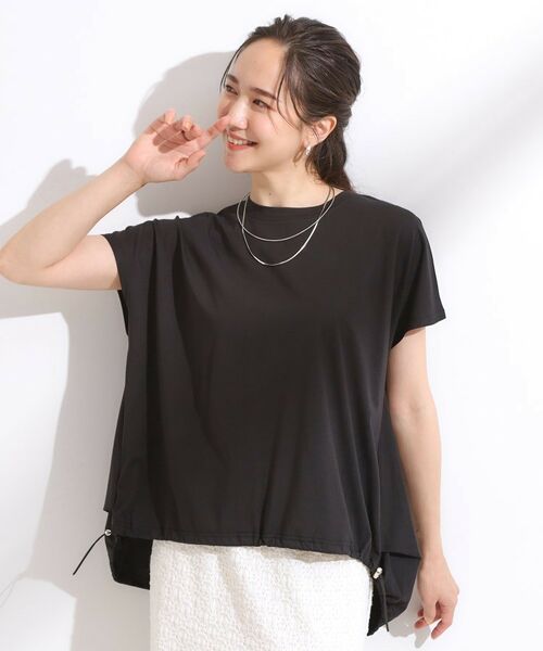SHOO・LA・RUE / シューラルー カットソー | 【ひんやり】裾が絞れる フレンチスリーブトップス | 詳細1