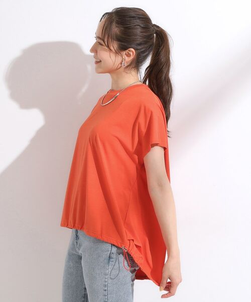 SHOO・LA・RUE / シューラルー カットソー | 【ひんやり】裾が絞れる フレンチスリーブトップス | 詳細10