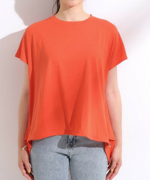 SHOO・LA・RUE / シューラルー カットソー | 【ひんやり】裾が絞れる フレンチスリーブトップス | 詳細20