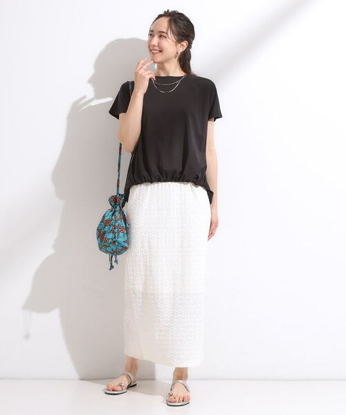 SHOO・LA・RUE / シューラルー カットソー | 【ひんやり】裾が絞れる フレンチスリーブトップス | 詳細3