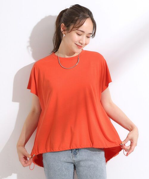 SHOO・LA・RUE / シューラルー カットソー | 【ひんやり】裾が絞れる フレンチスリーブトップス | 詳細9