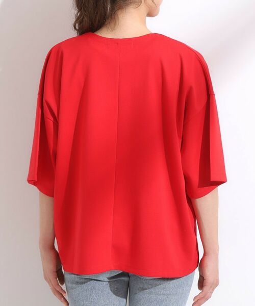 SHOO・LA・RUE / シューラルー カットソー | 【洗える】Vネックですっきり見え ロゴトップス | 詳細15