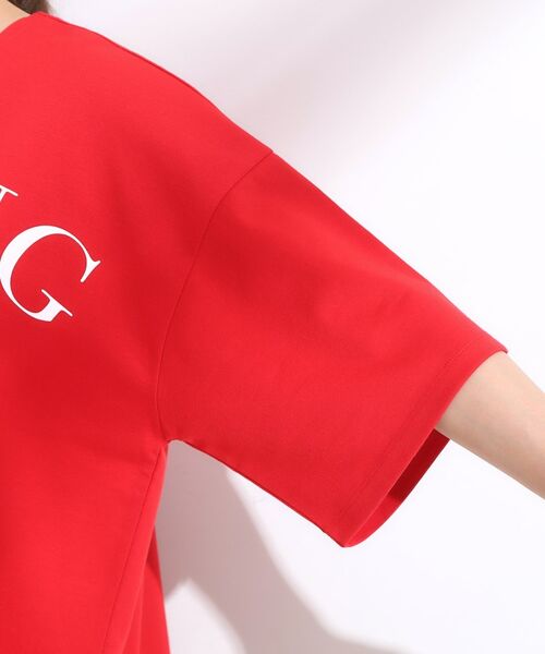 SHOO・LA・RUE / シューラルー カットソー | 【洗える】Vネックですっきり見え ロゴトップス | 詳細17