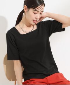 SHOO・LA・RUE / シューラルー カットソー | 【S-LL/ひんやり/前後2WAY】シンプルだから使いやすい テレコTシャツ