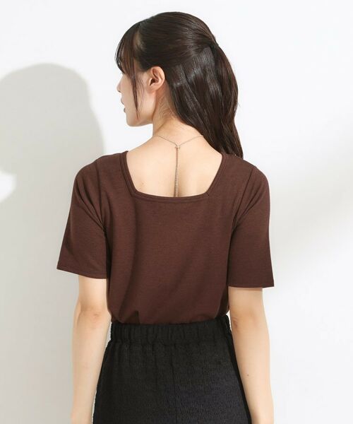 SHOO・LA・RUE / シューラルー カットソー | 【S-LL/ひんやり/前後2WAY】シンプルだから使いやすい テレコTシャツ | 詳細18