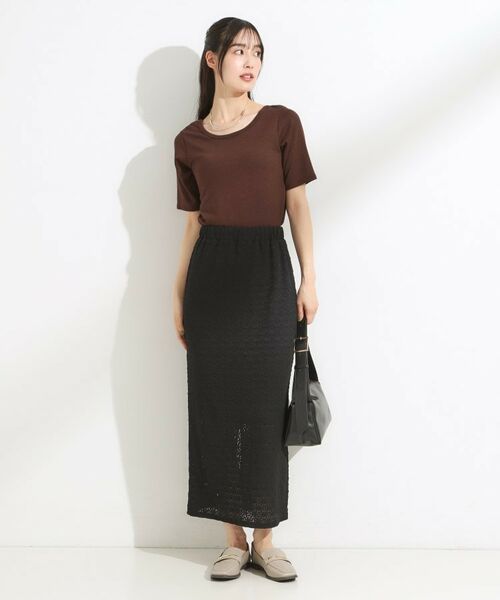 SHOO・LA・RUE / シューラルー カットソー | 【S-LL/ひんやり/前後2WAY】シンプルだから使いやすい テレコTシャツ | 詳細20