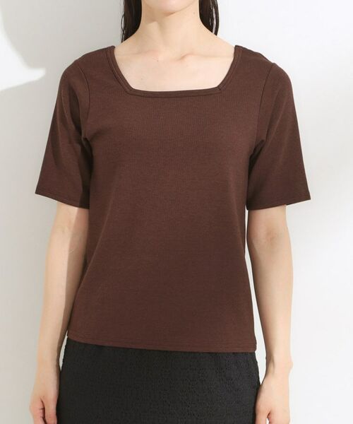 SHOO・LA・RUE / シューラルー カットソー | 【S-LL/ひんやり/前後2WAY】シンプルだから使いやすい テレコTシャツ | 詳細22