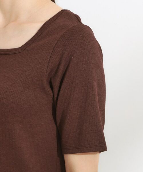 SHOO・LA・RUE / シューラルー カットソー | 【S-LL/ひんやり/前後2WAY】シンプルだから使いやすい テレコTシャツ | 詳細26