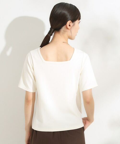 SHOO・LA・RUE / シューラルー カットソー | 【S-LL/ひんやり/前後2WAY】シンプルだから使いやすい テレコTシャツ | 詳細5