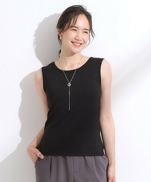 SHOO・LA・RUE / シューラルー キャミソール・チューブトップ | 【洗える/ひんやり／前後2WAY】テレコタンクトップ | 詳細10