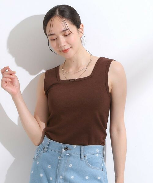 SHOO・LA・RUE / シューラルー キャミソール・チューブトップ | 【洗える/ひんやり／前後2WAY】テレコタンクトップ | 詳細15