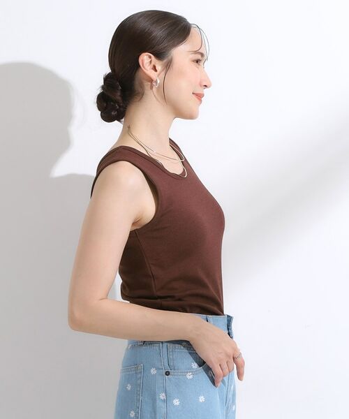 SHOO・LA・RUE / シューラルー キャミソール・チューブトップ | 【洗える/ひんやり／前後2WAY】テレコタンクトップ | 詳細18