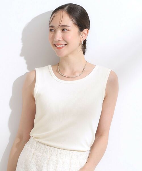 SHOO・LA・RUE / シューラルー キャミソール・チューブトップ | 【洗える/ひんやり／前後2WAY】テレコタンクトップ | 詳細3