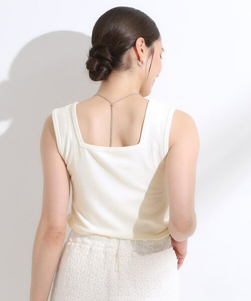 SHOO・LA・RUE / シューラルー キャミソール・チューブトップ | 【洗える/ひんやり／前後2WAY】テレコタンクトップ | 詳細4
