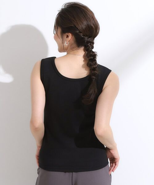 SHOO・LA・RUE / シューラルー キャミソール・チューブトップ | 【洗える/ひんやり／前後2WAY】テレコタンクトップ | 詳細9
