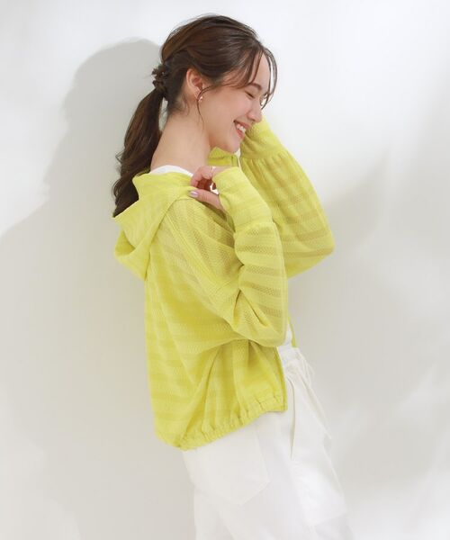 SHOO・LA・RUE / シューラルー カーディガン・ボレロ | 【UV/水陸両用】手の甲まで隠れる レースボーダー ラッシュガードパーカ | 詳細10