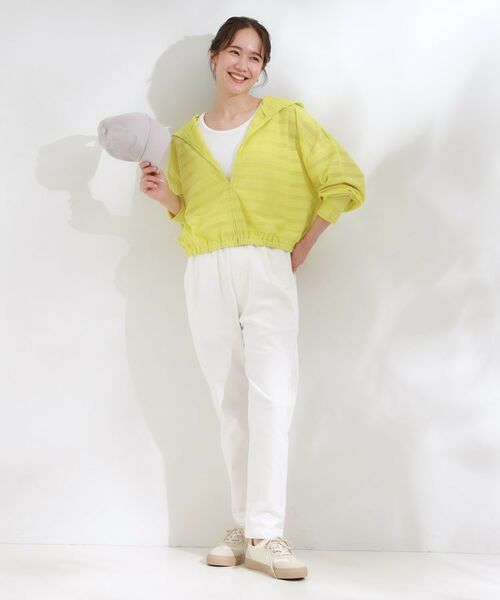 SHOO・LA・RUE / シューラルー カーディガン・ボレロ | 【UV/水陸両用】手の甲まで隠れる レースボーダー ラッシュガードパーカ | 詳細11