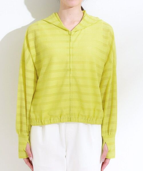 SHOO・LA・RUE / シューラルー カーディガン・ボレロ | 【UV/水陸両用】手の甲まで隠れる レースボーダー ラッシュガードパーカ | 詳細13